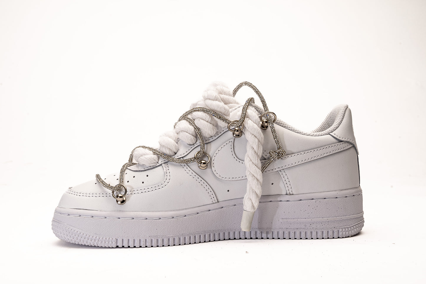 Nike Air Force 1 OW White Strass Rope Laces