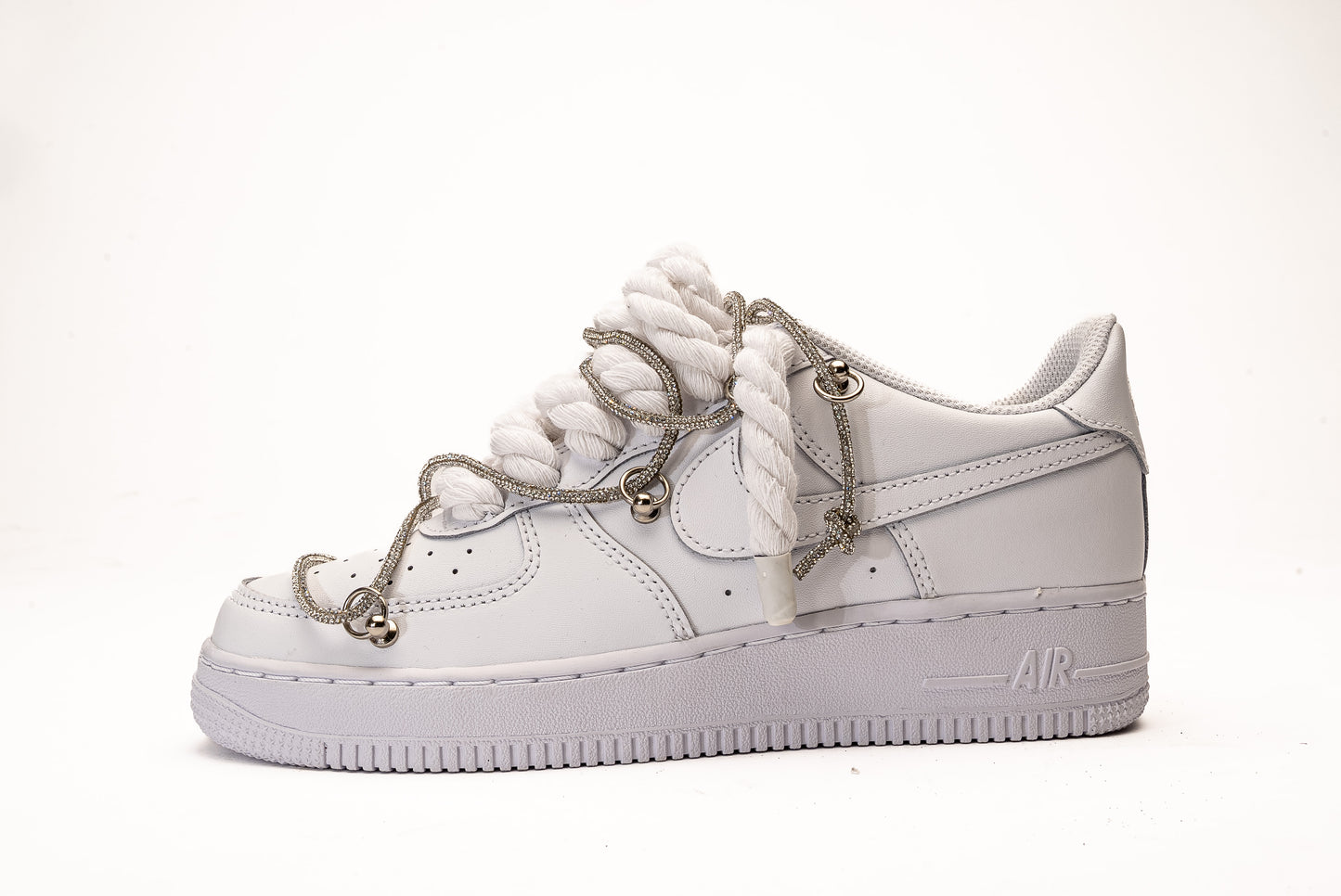 Nike Air Force 1 OW White Strass Rope Laces