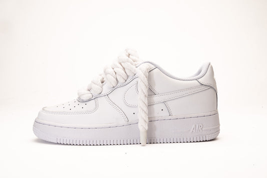 Nike Air Force 1 Triple White Rope Laces