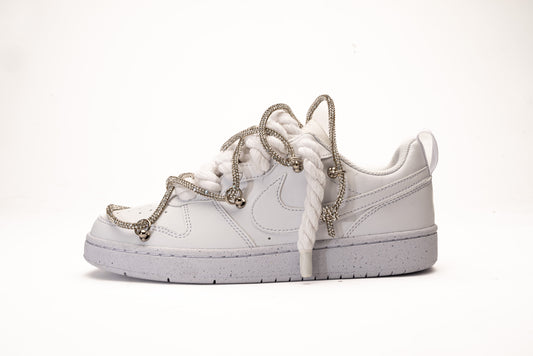 Nike Borough White OW Strass Rope Laces